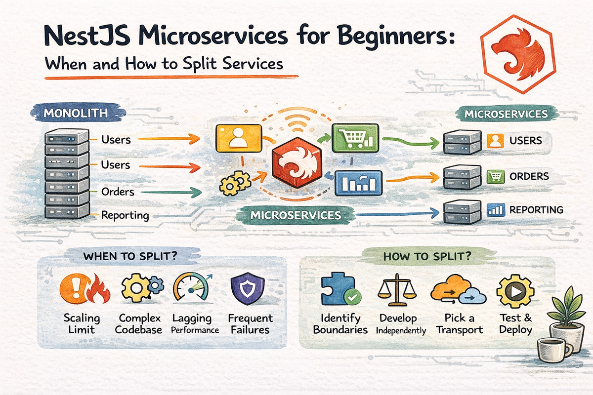 NestJS Microservices for Beginners: When and How to Split Services