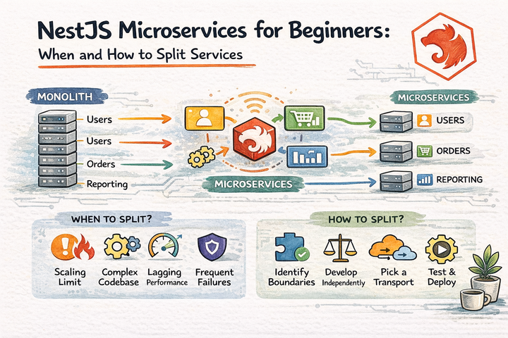 NestJS Microservices for Beginners: When and How to Split Services